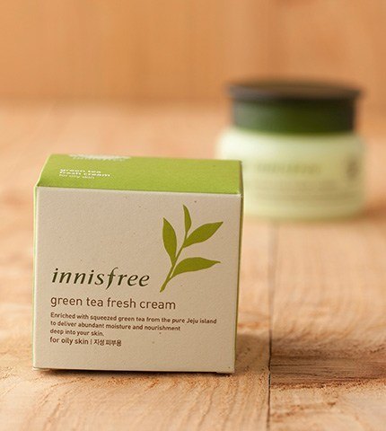 innisfree green tea fresh cream-3