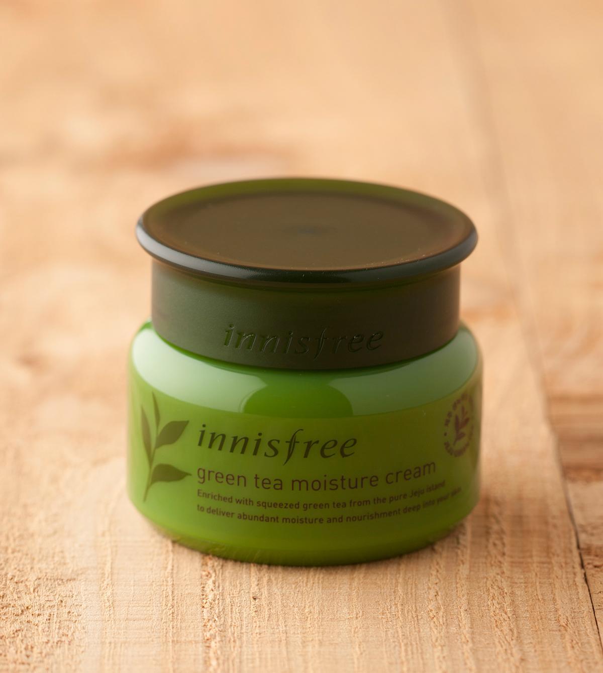 innisfree green tea moisture cream-1