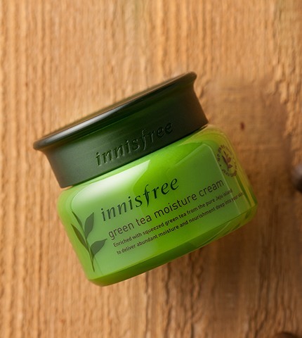 innisfree green tea moisture cream-2