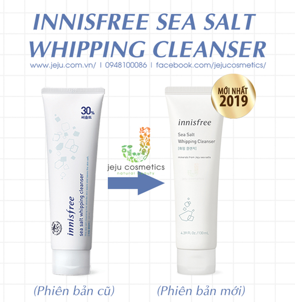 sua rua mat innisfree sea salt whipping cleanser 30 mau moi jeju cosmetics 5