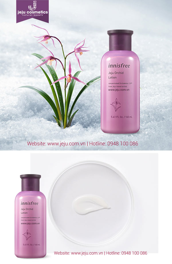 new 2019 bo san pham cham soc da toan dien innisfree jeju orchid line jeju cosmetics 6 1