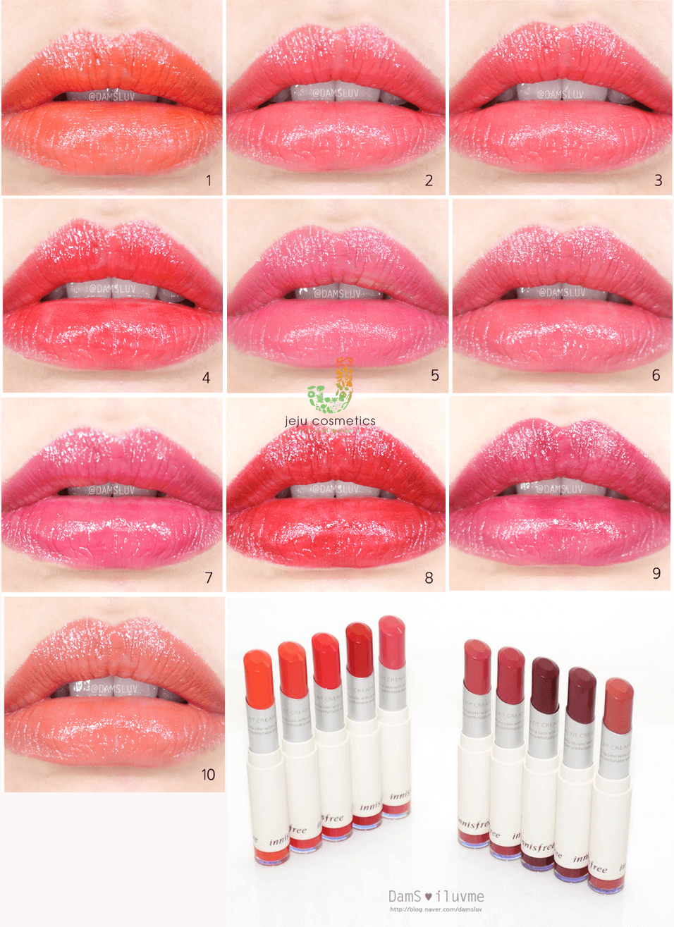 Son Innisfree Real Fit Creamy Lipstick - Jeju Cosmetics