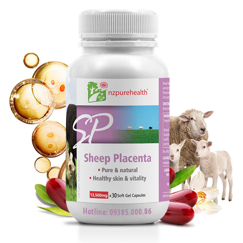 Viên Uống Đẹp Da Nhau Thai Cừu Sheep Placenta NZPureHealth