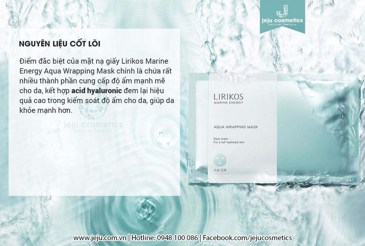 Mặt nạ giấy Lirikos Marine Energy Aqua Wrapping Mask