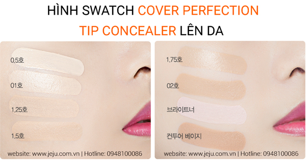 The Saem Cover Perfection Tip Concealer 65g Kem Che Khuyết điểm