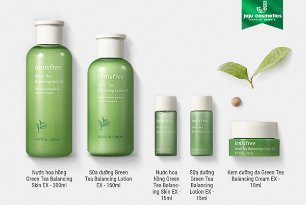 set duong da tra xanh innisfree green tea balancing skin care set 21 1