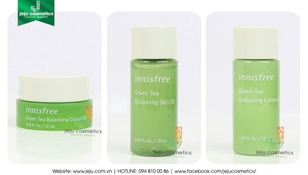 set duong da tra xanh innisfree green tea balancing skin care set 26 1