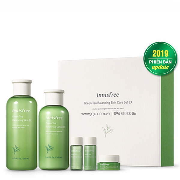 Bộ Dưỡng Trà Xanh Innisfree Green Tea Balancing Skin Care Set Ex