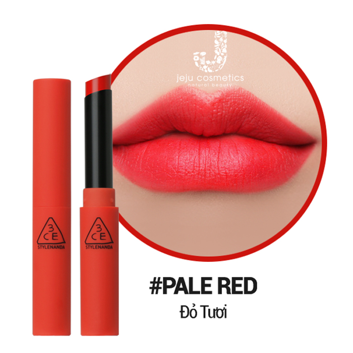 3ce slim velvet lip color pale red