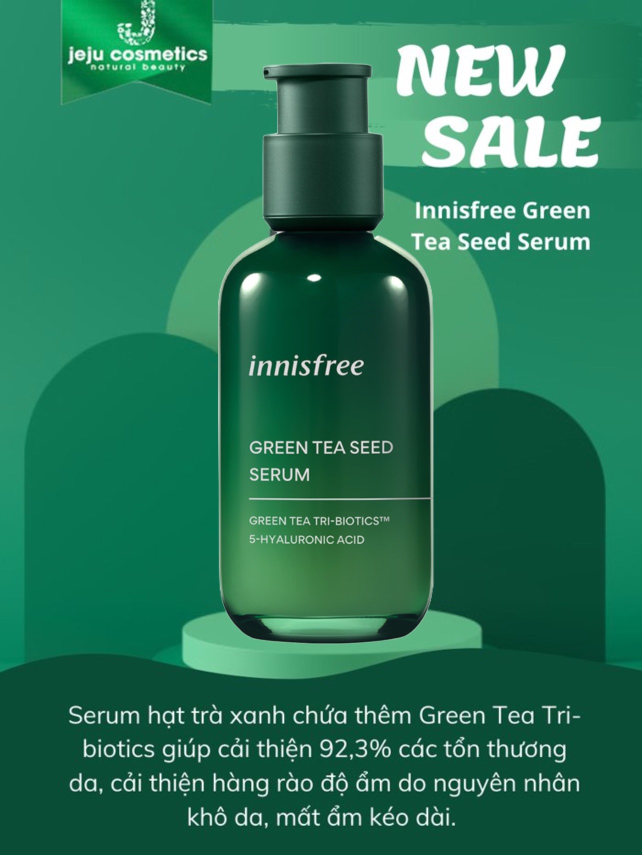 Tinh Chất Dưỡng ẩm Innisfree Green Tea Seed Serum 80ml