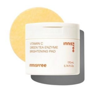 Toner Pad Dưỡng Sáng Da Innisfree Vitamin C Green Tea Enzyme Brightening Pad (60 Miếng)